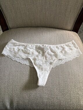 Victoria’s Secret White Lace Thong Panty - Women's Intimates